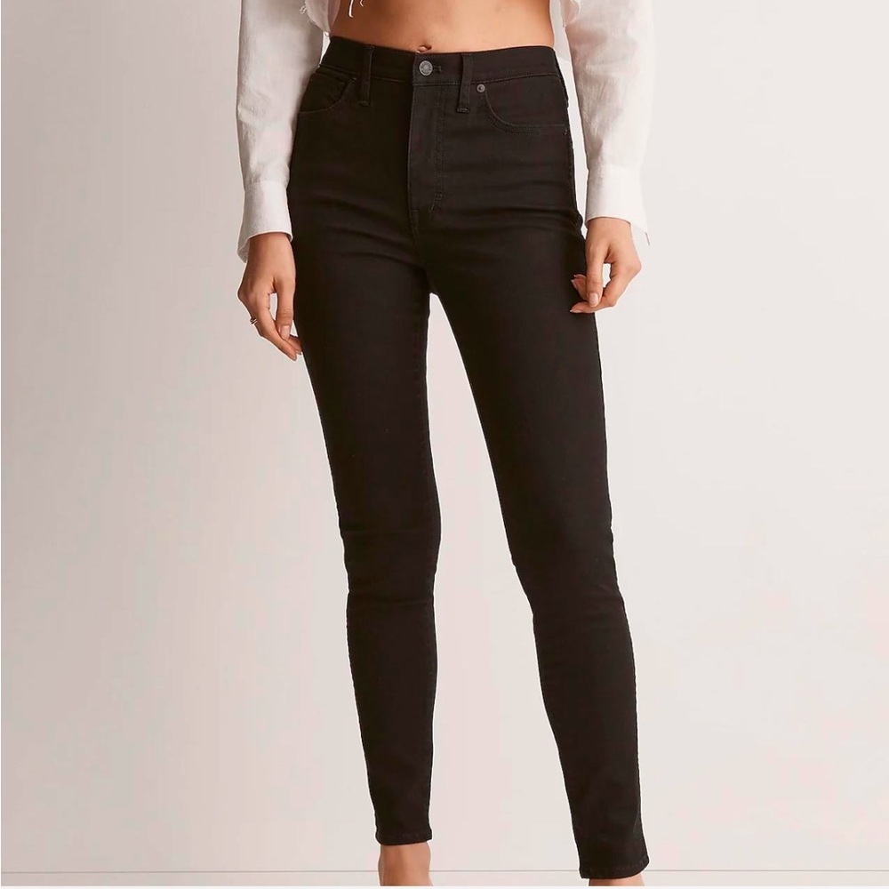 Madewell Black High Riser Skinny Jeans